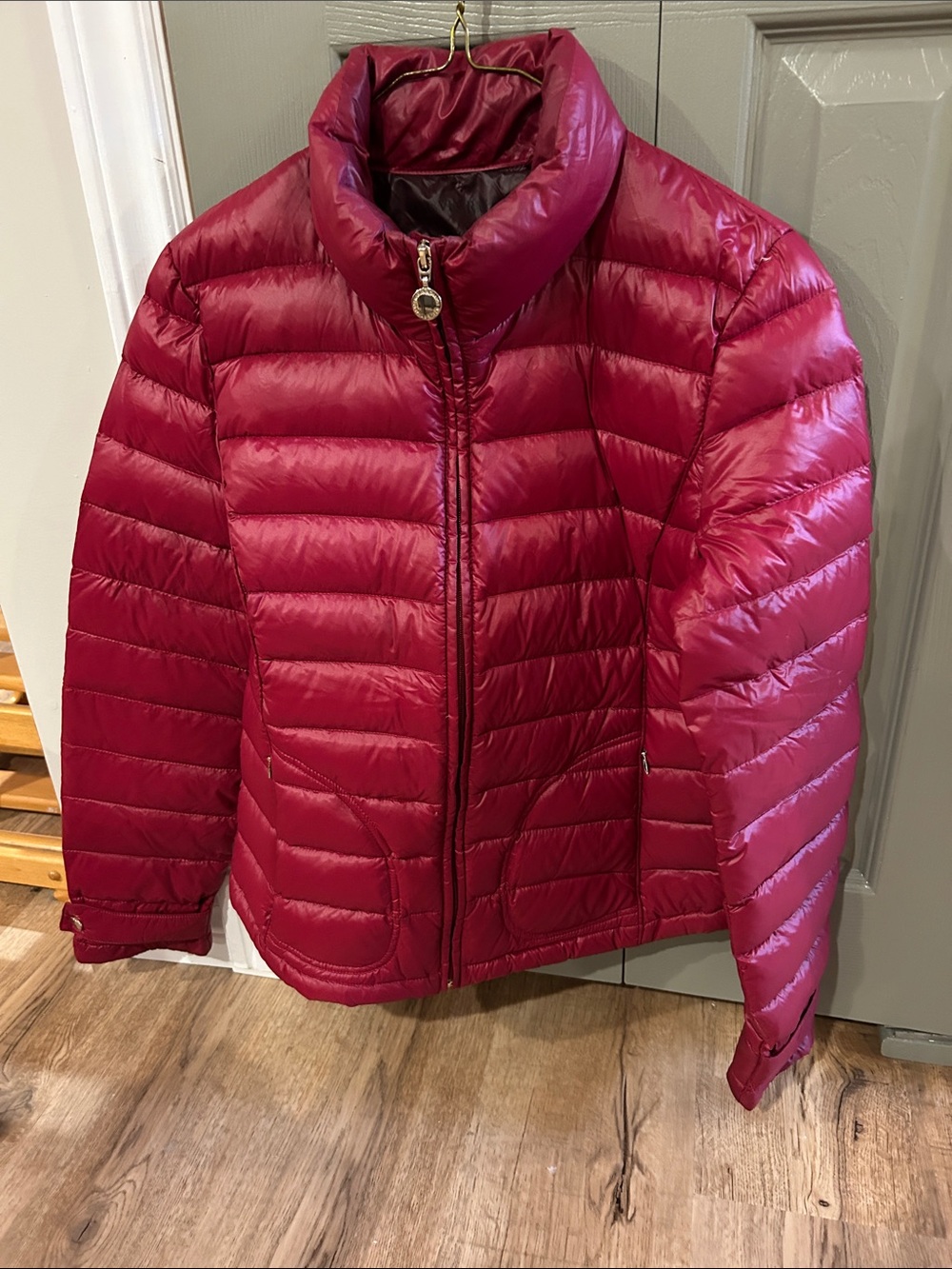 Marvin Richards Lightweight Quilted Puffer Jacket - Raspberry Pink